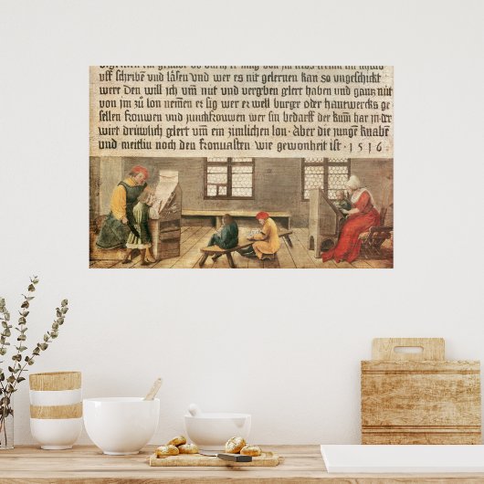 学校先生 ポスター (キッチン)