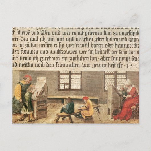 学校先生 ポストカード (正面)