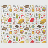 学校先生 ラッピングペーパー (フラット)