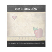 学校先生 |ヴィンテージスタイル ノートパッド (正面)