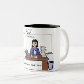 学校先生、高校/中学校 – 女性 ツートーンマグカップ (正面右)