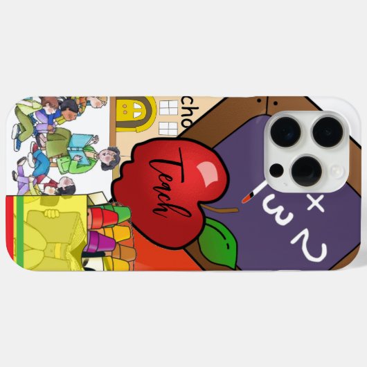 学校先生 Case-Mate iPhoneケース (裏面 (横))