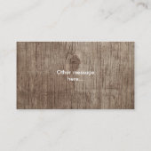 学校先生Apple Wood背景 名刺 (裏面)