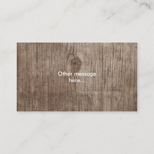 学校先生Apple Wood背景 名刺 (裏面)