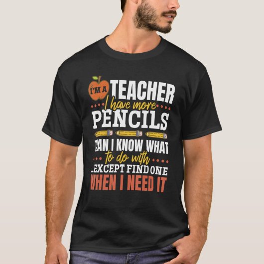学校先生Iは先生 Tシャツ (正面)