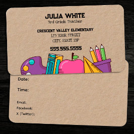 学校先生PTA 名刺