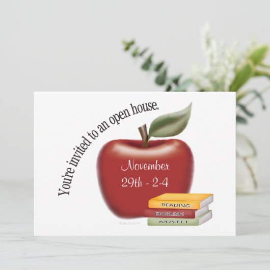 学校公開日ご招待 招待状 (スタンド正面)