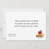 学校公開日ご招待 招待状 (裏面)