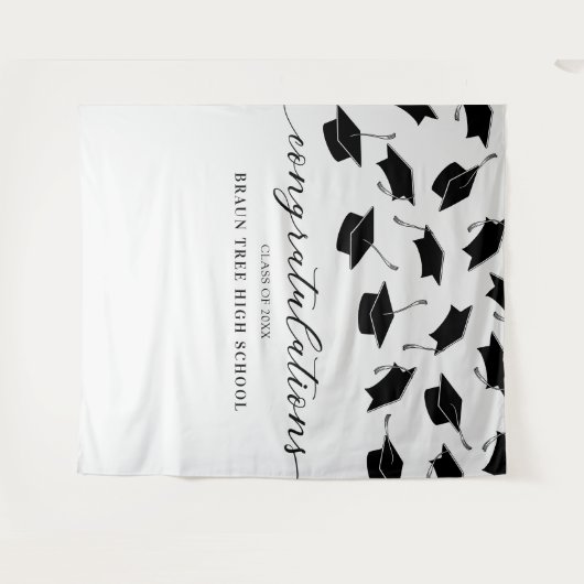 学校再会卒業バナー タペストリー (正面(横))