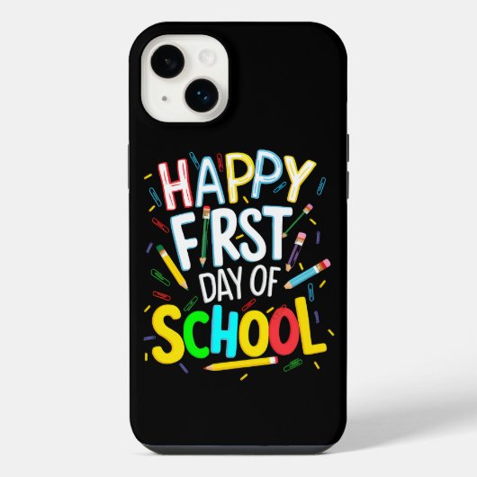 学校再開おめでとう iPhoneケース (裏面)