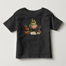 学校再開のカエルPNG、先生の教室装飾、 トドラーTシャツ