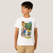 学校再開のキリンイラスト Tシャツ (正面フル)