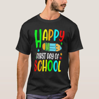 学校初日おめでとう先生のバックトゥースクールギフト Tシャツ