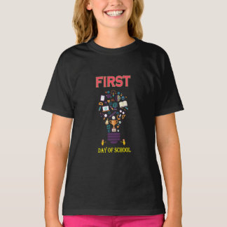 学校初日おめでとう バックトゥスクール ベビー Tシャツ