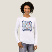 学校初日のお知らせ トライブレンドTシャツ (正面全体)