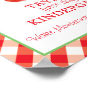 学校初日のサイン ポスター (角)