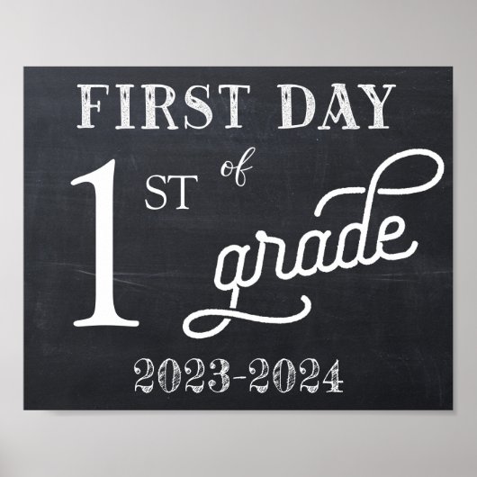 学校初日のサイン ポスター (正面)