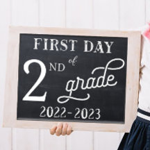 学校初日のサイン