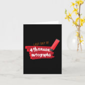 学校初日のサイン 小学校4年生の生徒 カード (黄色い花)