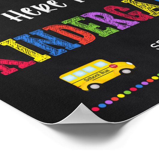 学校初日のサイン |幼稚園ポスター ポスター (角)