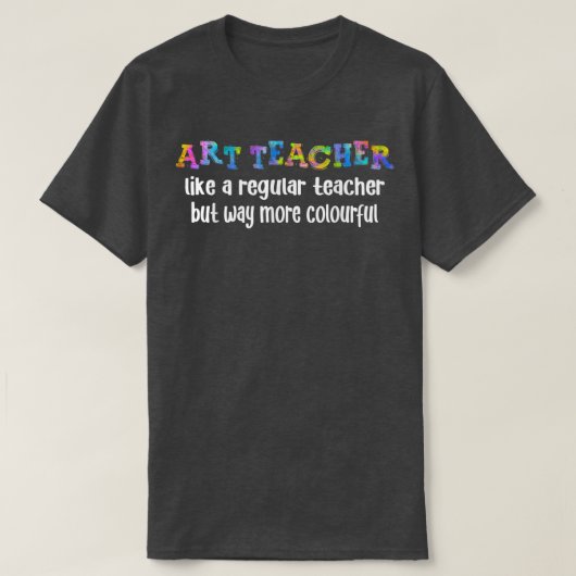 学校初日の新学期教えアート教え Tシャツ (デザイン正面)