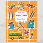 学校初日の歓迎会 チラシ (裏面)