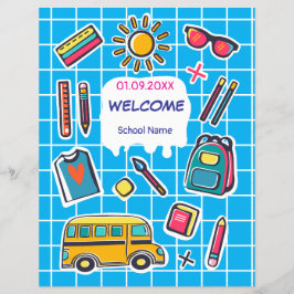 学校初日の歓迎会 チラシ