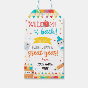 学校初日の歓迎新学期 ギフトタグ