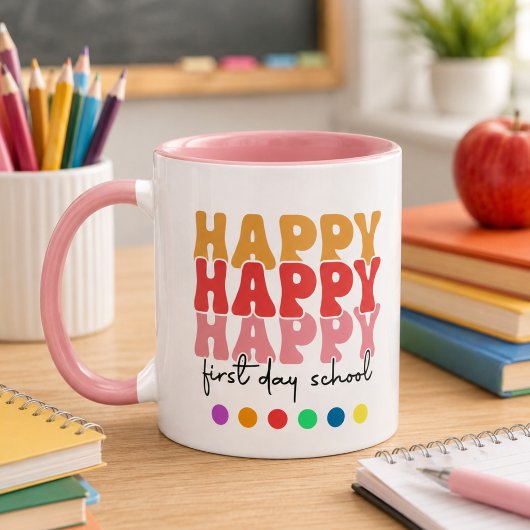 学校初日を祝おう コーヒー マグカップ