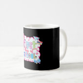 学校初日 お嬢様風リボン スタイル Back To School コーヒーマグカップ (正面右)
