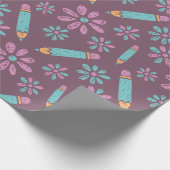 学校初日：シームレスラッピング紙アート ラッピングペーパー (角)