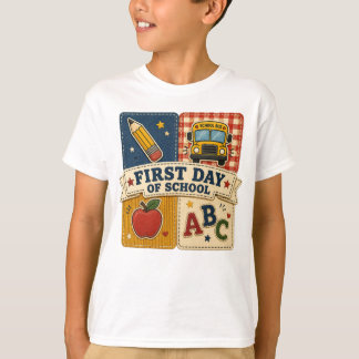 学校初日Tシャツ、学校再開のお祝い Tシャツ