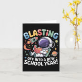 学校初日Tシャツ 新しい学校生活のスタート カード (黄色い花)