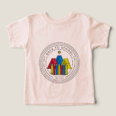 学校初日Tシャツ | 本の山鉛筆F (デザイン正面)