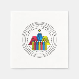 学校初日Tシャツ | 本の山鉛筆F スタンダードカクテルナプキン