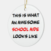 学校助手素晴らし、 セラミックオーナメント (左)