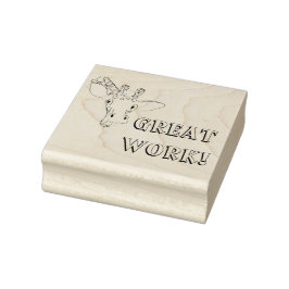 学校勇気付けられるキリン ラバースタンプ