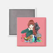 学校勉強バディFurry Friends Magnet, ZKOA マグネット (正面/裏面)