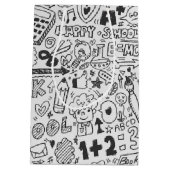 学校化学パターン ミディアムペーパーバッグ (裏面)