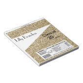 学校卒業キャンディバーラッパーパーティーの好意 ノートパッド (アングル)