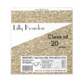 学校卒業キャンディバーラッパーパーティーの好意 ノートパッド (正面)