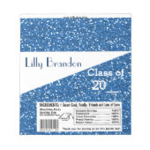 学校卒業キャンディバーラッパーパーティーの好意 ノートパッド (正面)