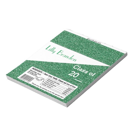 学校卒業キャンディーバー包装パーティーがお気に入り ノートパッド (回転)