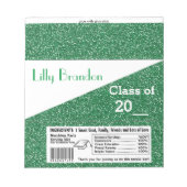 学校卒業キャンディーバー包装パーティーがお気に入り ノートパッド (正面)