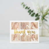 学校卒業サンキューフォトフレーム葉書 ポストカード (スタンド正面)