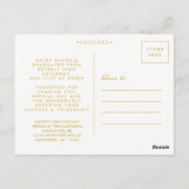 学校卒業サンキューフォトフレーム葉書 ポストカード (裏面)