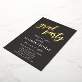 学校卒業パーティー招待状フォイル 箔招待状 (回転した状態)