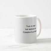 学校卒業生ワンルームスクールハウス コーヒーマグカップ (正面右)