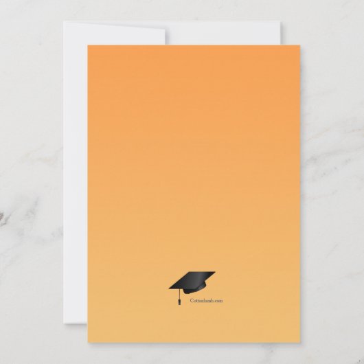 学校卒業発表 案内状 (裏面)