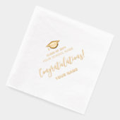 学校卒業祝いのクラス 箔ナプキン (左)